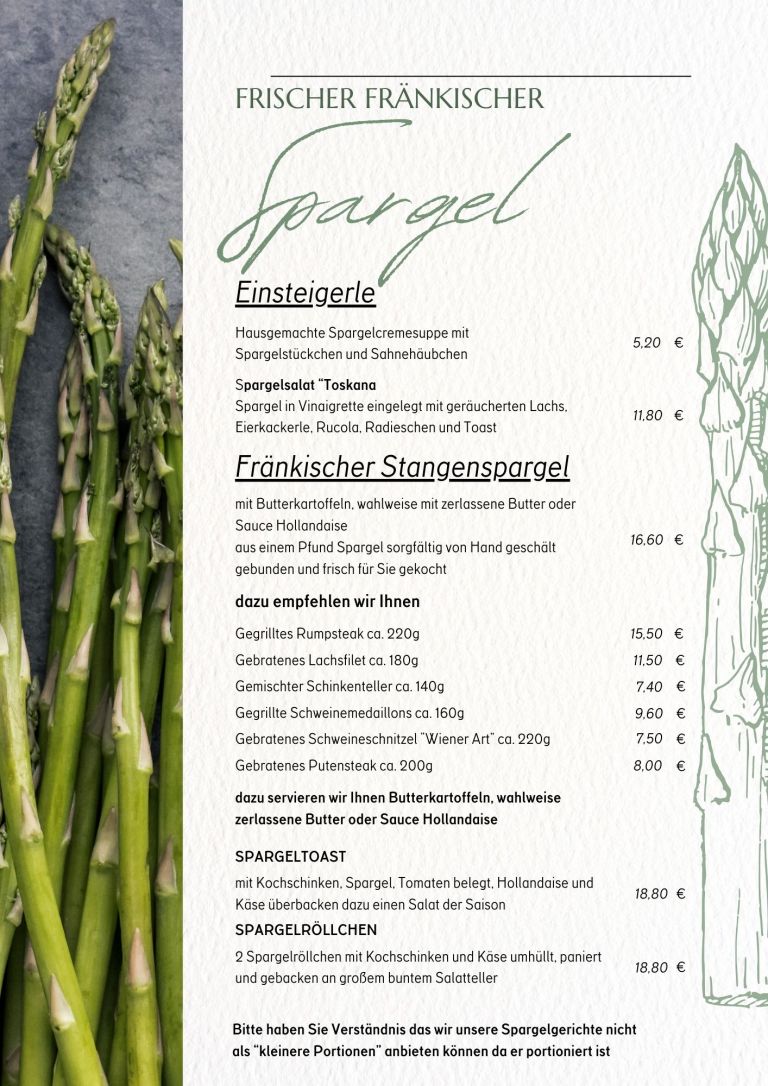 Frische-Fraenkische-Spargelkarte-Metzgerei-Duering